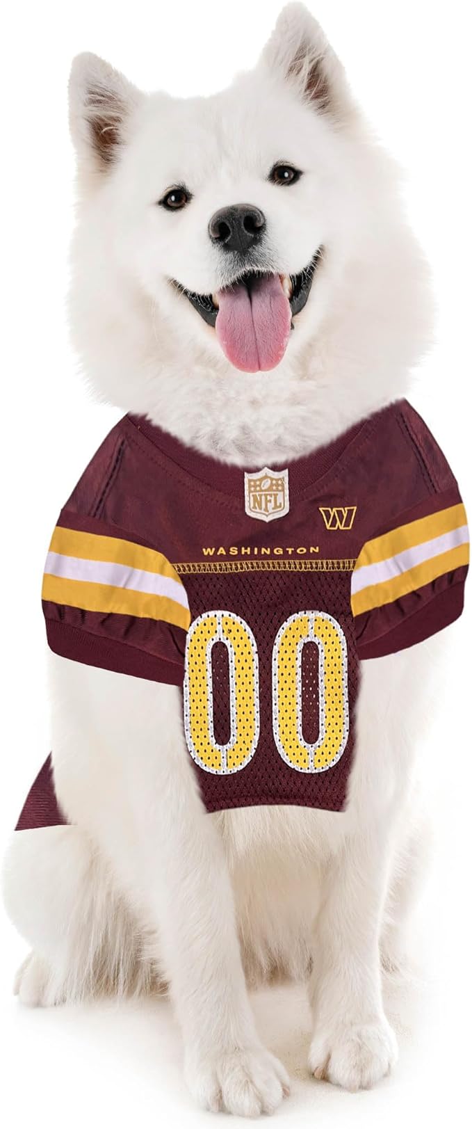 Pets First Washington Commanders Dog Jersey, Small, NFL Licensed, Mesh, Officially Licensed