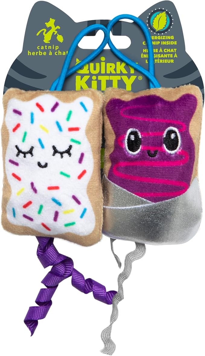 Flingin Purr Tarts Catnip Filled Interactive Cat Toys, Pack of 2