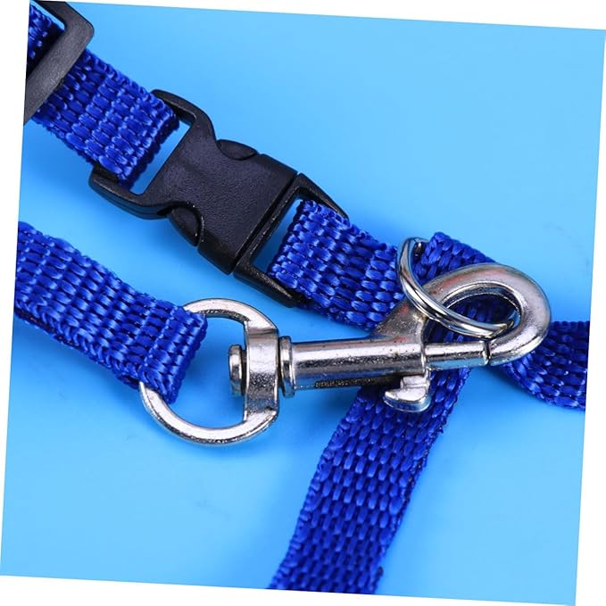 Pet Cat Harness and Leash Nylon Cat Collar with Traction Rope for Safe Outdoor Exploration Lightweight and Comfortable for Kittens Blue