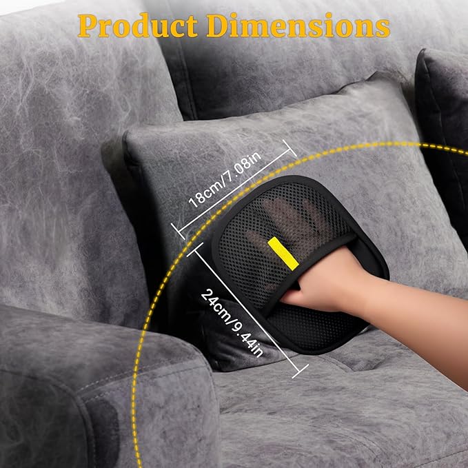 3PCS Pet Hair Removal Glove for Dogs & Cats, 2026-Upgraded Reusable Electrostatic Pet Hair Remover Glove, Magical Brush Pet Hair Mitt for Couch, Carpet, Furniture, Car Seat, Dog & Cat Grooming Gloves