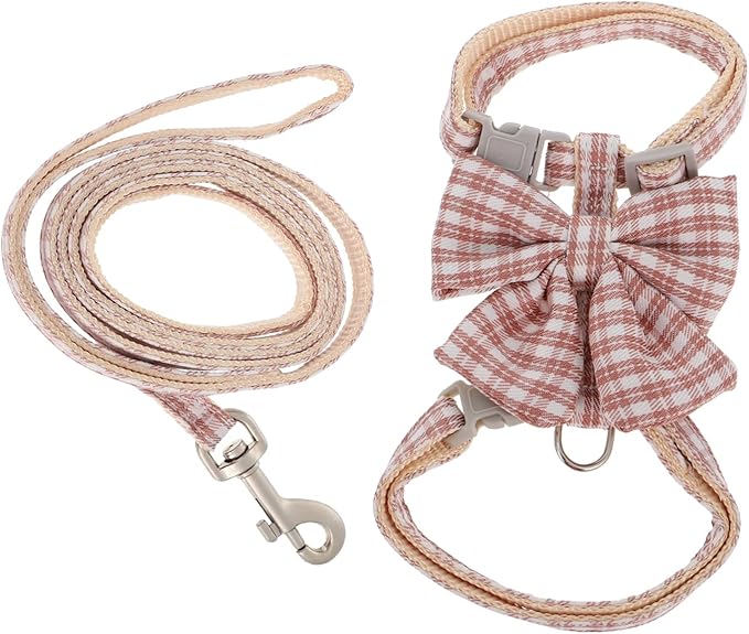Abaodam Adjustable Cat Harness and Leash Set Escape PET Vest Reflective Straps for Kittens and Cats Soft and Comfortable Walking Gear