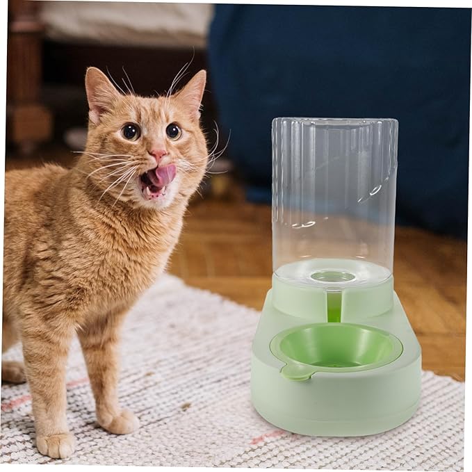 COLLBATH Gravity Pet Water Dispenser: Cat Dog Automatic Waterer Feeder 2.2l Large Capacity Water Feeding Fountain for Small Medium Large-Sized Pets