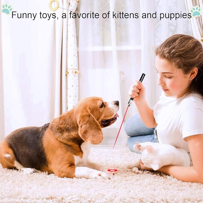 XIMIBI Laser Pointer for Cats and Dogs - 3 Pack Pet Kitten Indoor Training Chaser Toys - Cat Pointer Teaching Indicator
