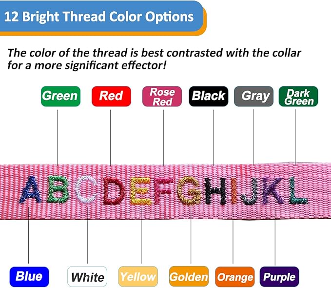 Personalized Cat Collars, Embroidered with Pet Name and Phone Number, Adjustable Nylon Breakaway Safety Release Buckle ID Collar,Custom Text with Bell for Cat or Kitten,Black