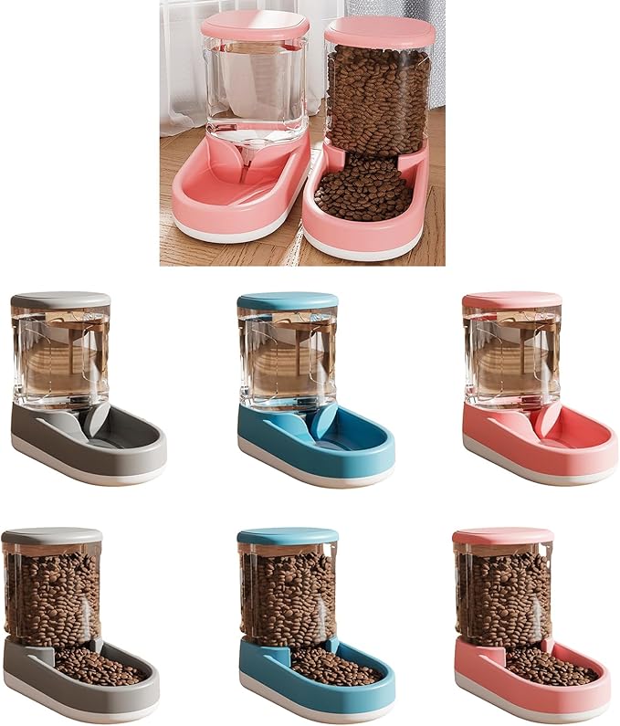 Pet Feeding Bowl Cats Water Dispenser Food Feeder Treat Bowl Automatic Dog Houseware Watering Supplies Pet Automatic