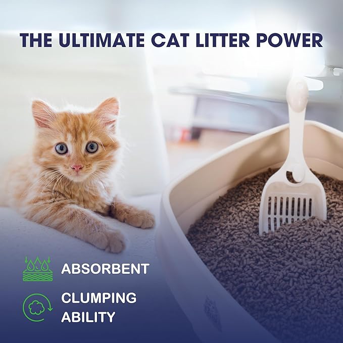 Catfidence Organic Bamboo Cat Litter, Unscented, Dust-Free & Fast-Drying, Long-Lasting Odor Control, Multi-Cat Friendly, 3 Pack (7 lb Each, 21 lb Total)