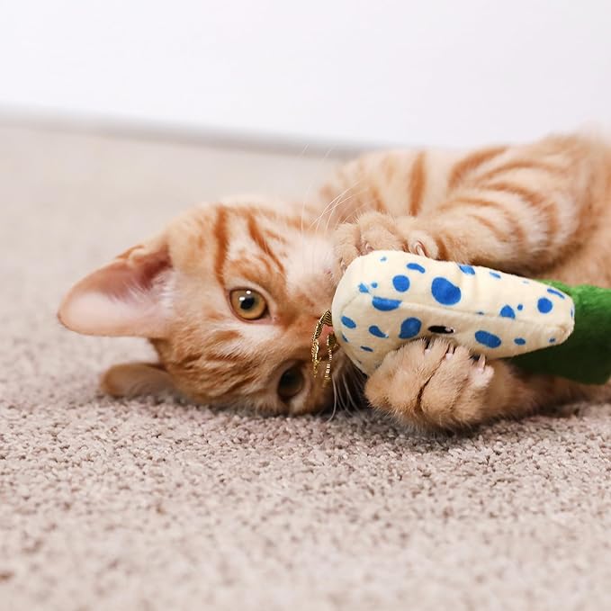 Wine & Cheese Catnip Plush Cat Toy, Pack of 2