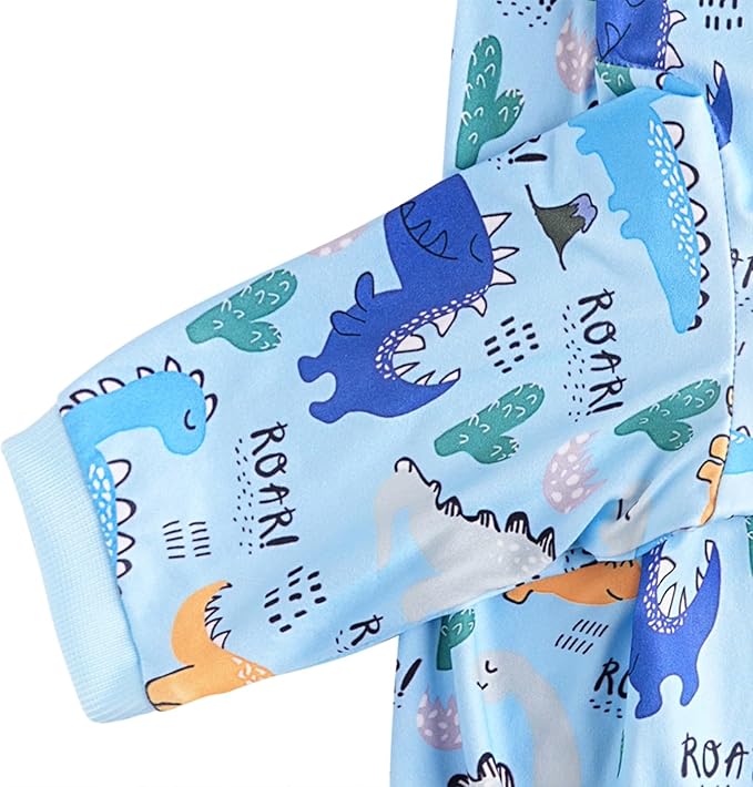 Dinosaur Dog T Shirts Cute Dinosaur Pattern Printed Apparel Shirt for Large Dogs Softable Stretchy Pet Clothes L, Blue