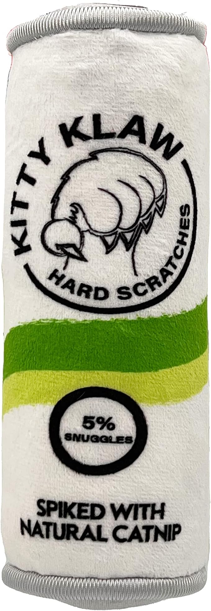 Huxley & Kent Kicker Cat Toy | Kitty Klaw Licks & Lime | Large Strong Catnip Filled Crinkle Cat Toy | Plush and Burlap Toy Promotes Natural Hunting Instinct | Kittybelles