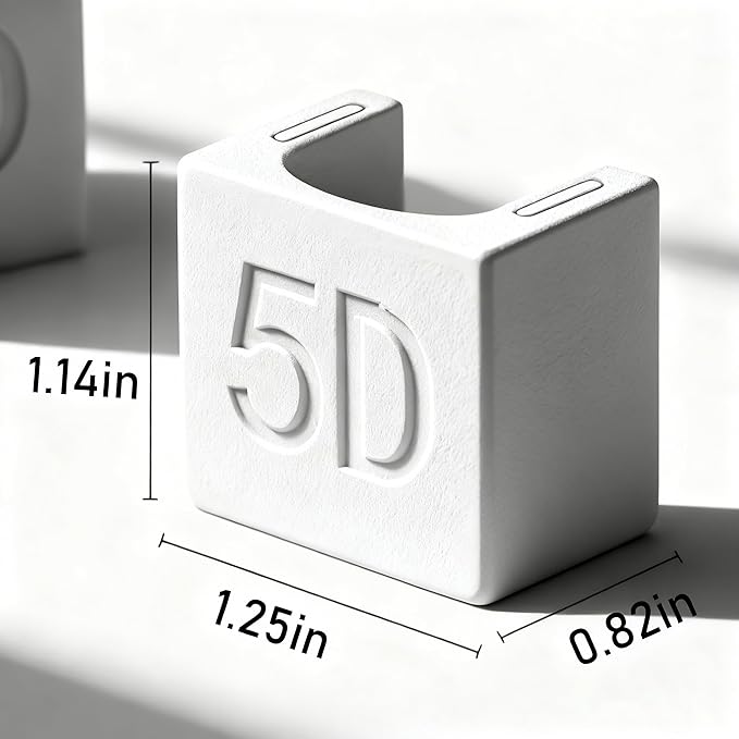 5D Nail Magnet Tool for Cat Eye Gel Polish - Cateye Magnets for Nails, Non-Slip Finger Stand, Strong Magnet Cat Eye Nail Art Tool for DIY & Salon - White