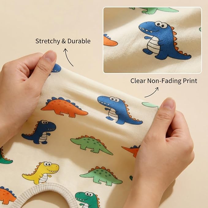 Dog Pajamas Polyester Dog Pajama Cozy Dog Pjs Soft Dog Onesie Pajamas for Dogs Stretchy Dog Pajamas Dog Clothes with Dinosaur Pattern, XX-Large