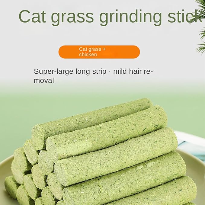 Catnips Grass Snacks for Cats Hairballs Removal Grass Teething Stick Freeze Dried Snacks CaringMolar Rod Treats