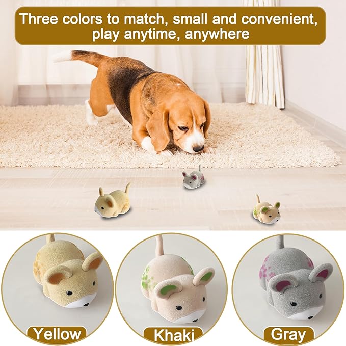OHGOSH Hamster Teaser that Escapes, Cats Catching Mouse Game, Interactive Cat Toy, Quirky Pet Interactive Tools, Hurry Up and Give It to Your House Pet (3 PCS)
