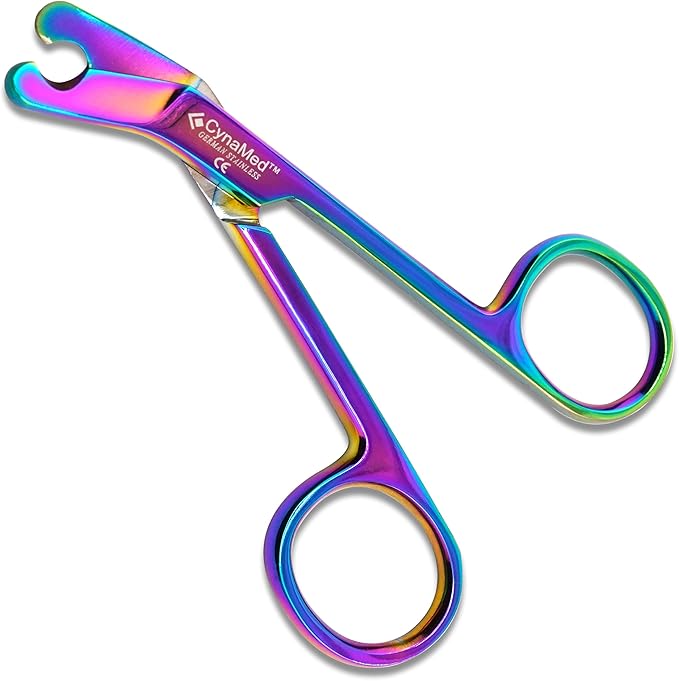 CynaVet Stainless Steel Multicolor Cat Nail Clippers: Safe Trimming of Indoor Cats, Rabbits, Hamsters, Birds - Ideal for at-Home Grooming - Veterinary Instruments Gifts