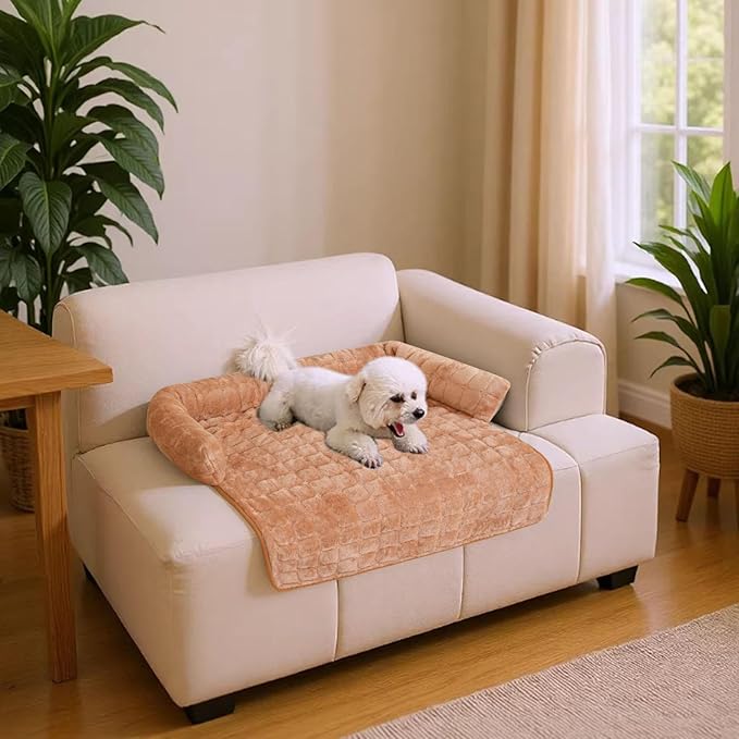 Pet Couch Cover, Non-Slip Design, Small/Large, Removable Couch Protector, Pet Bed Mats, Furniture-Friendly Accessory, for Cat Puppy Indoor Home Living Room Car Camping Travel