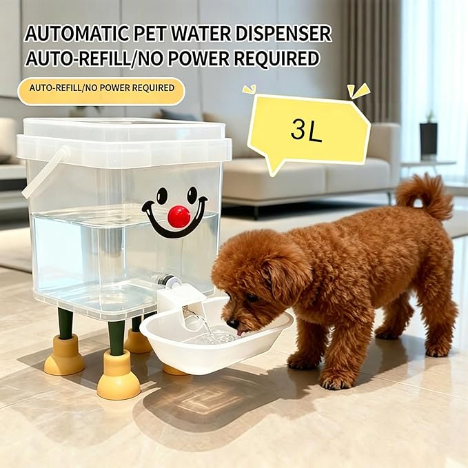 Automatic Filling Pet Drinking Bowl Water Dispenser for Breeds Cats Safe Watering for Indoor Outdoor Pet Waterer