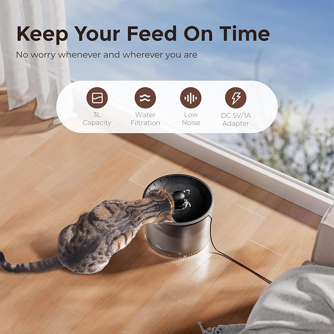 Automatic Cat Feeder and Water Fountain, Water Fountain Pump