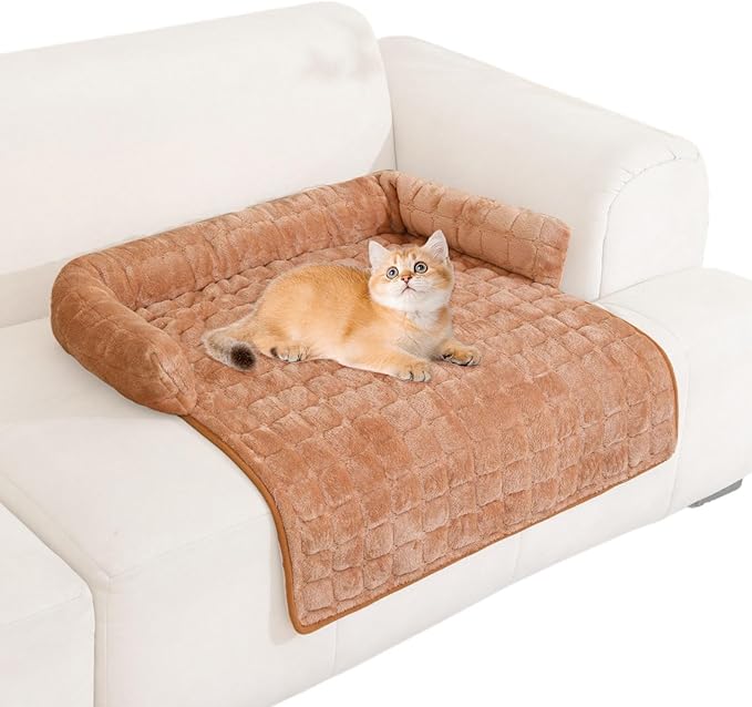 Pet Couch Cover, Non-Slip Design, Small/Large, Removable Couch Protector, Pet Bed Mats, Furniture-Friendly Accessory, for Cat Puppy Indoor Home Living Room Car Camping Travel