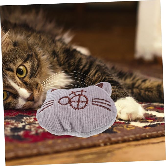 3pcs Plush Catnip for Indoor Cats Chew Molar Playthings Soft Cartoon Design Kitten Teasing and Dental Care Interactive Pet