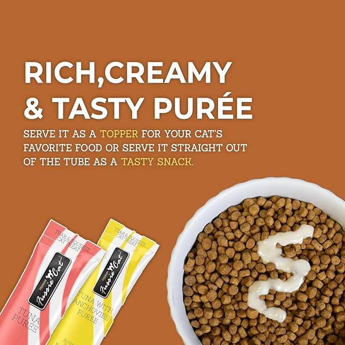 Fussie Cat, 0.5 Ounces Each, 50 Tubes, Tuna & Chicken Variety 10 Flavors