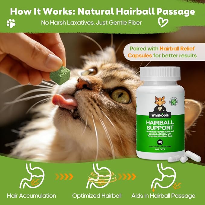 4.23oz Cat Grass Treats for Indoor Cats Freeze-Dried Cat Grass Pellets for Hairball Control, Gut Health & Dental Care Natural Chicken & Egg Yolk Kitten Crunchy Training Snacks