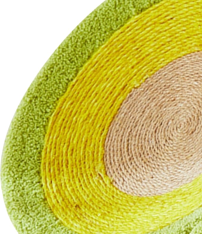 Cat Scratcher Bed Round Sisal Cat Scratcher Cardboard Cat Scratcher Lounge Bed Cat Scratcher Bowl Nest with Cartoon Pattern for Couch Carpets Sofas Protector (Avocado)
