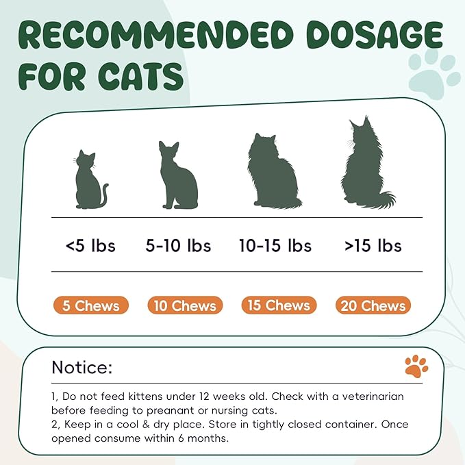 Flea and Tick Prevention for Cats Chewable, Natural Oral Flea and Tick Treatment Supplement, Cat Flea Chews Support Skin & Digestive Supplement for Puppies & All Breeds 500 PCS, Chicken