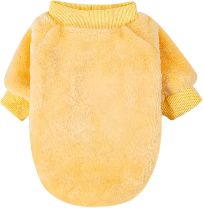Dog Sweater | 3-Pack Clothes Jackets XXS - XXL for Small Dog Breed (Male & Girl), Super Soft Winter Coats Sweaters for Dogs and Cats, Pet Apparel Outfits (Cream,Green,Yellow, X-Large)