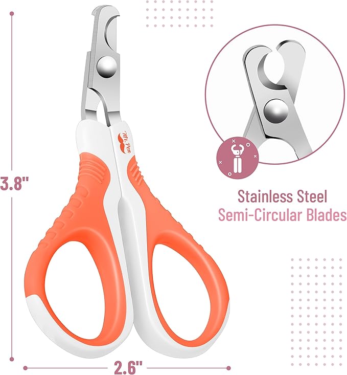 Mr. Pen- Cat Nail Clipper, Stainless Steel, Professional Sharp Cat Claw Trimmer for Small and Medium Cats, Pet Nail Clipper with Sturdy Non Slip Handle