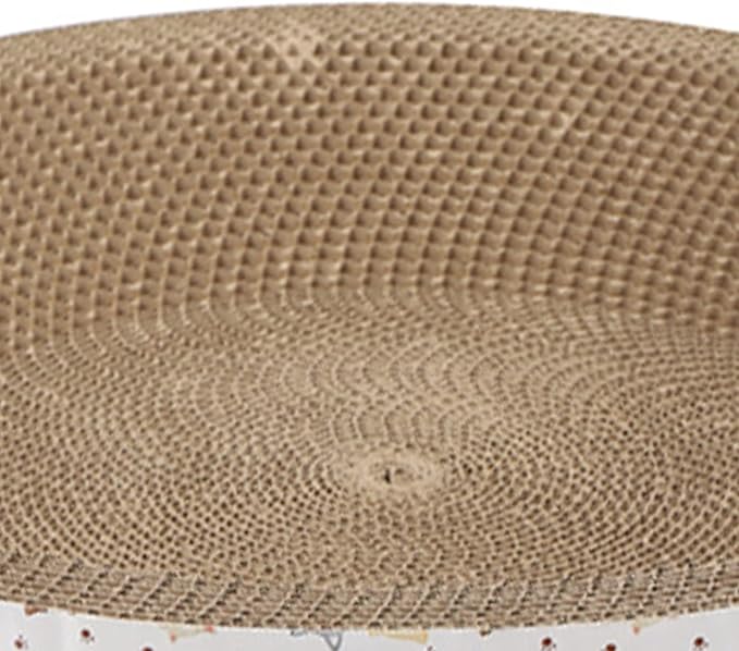 Round Corrugated Cat Scratcher Bed for Furniture Protection, Anti-Scratch Cat Scratching Pad