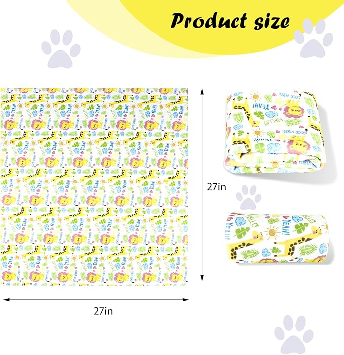 Cat Wrap for Cutting Nails and Grooming,Cat Restraint Wrap for Nail Clipping,Self-Adhesive Fabric Cat Swaddle Burrito Wrap for Nail Trimming (Giraffe Lion Style)