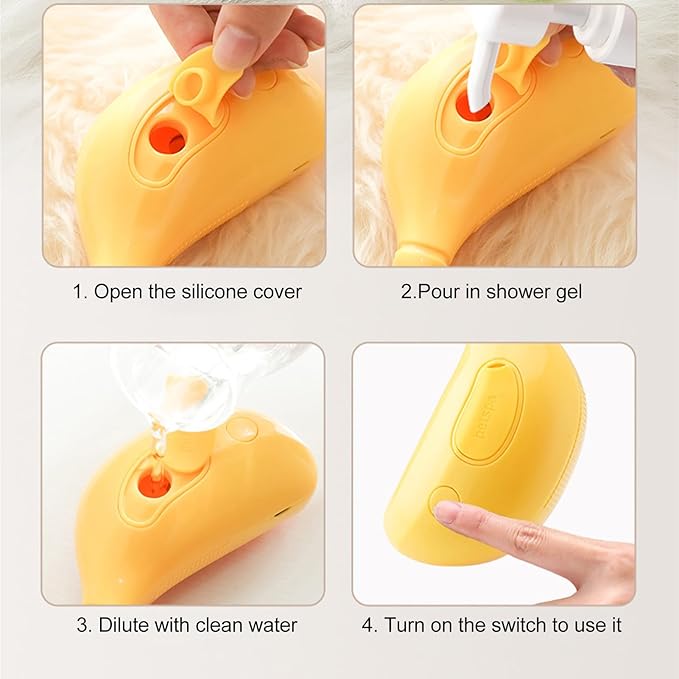 Cat Steam Brush, Cute Banana Shape Hair Brush Cat Dog Pet Brush Massager Steaming Spray Massaging Comb, Steam Cat Brush, Flyaway Hair Prevention Cat Grooming Brush, Dog Grooming Supplies (A)