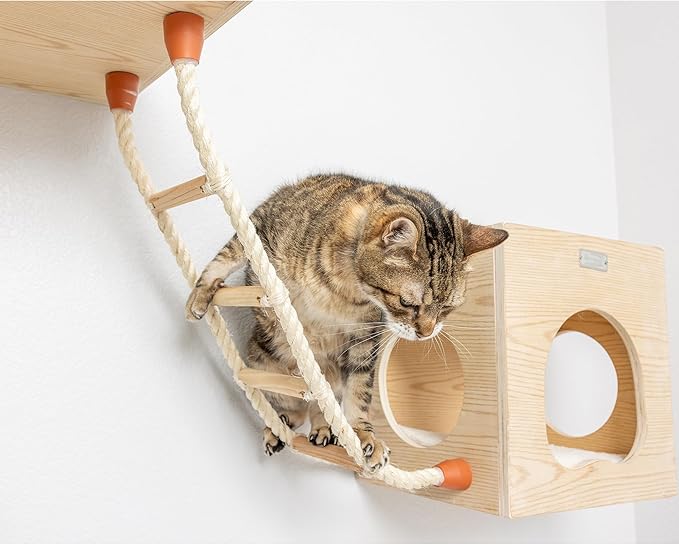 Armarkat Cat Wall Climber Series: Soft Ladder W1907E, Natural Beige