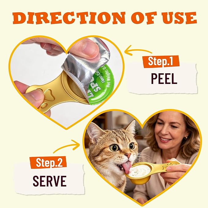 Lickable Cat Grass Treats with Lick-Up Spoons, Healthy Cat Grass Wet Cat Snacks for Hairball Control, Grain-Free Kitten Treats with Taurine, Vitamins&70% Real Chicken, 10.16 oz (24 Spoons)