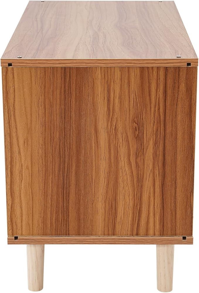 Solid Wood Cat House Nightstand, TV-Shaped Pet Bed with Peek-a-Hole, Modern Cat Furniture for Indoor Cats, Multi-Functional Bedside Table Load 165lb, 19.7" L x 11.4" W x 15.7" H