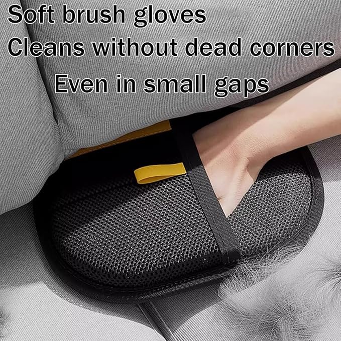 Electrostatic Pet Hair Fur Remover – Reusable Fur & Dander Remover for Furniture, Laundry, and Car | Grooming & Deshedding for Cats & Dogs, Hair-Free Home Cleaning Tool