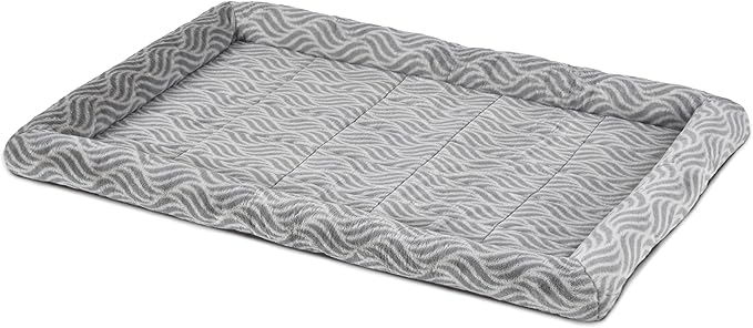 MidWest Homes for Pets QuiteTime Deluxe Wave Bolster Bed for Giant Dogs; Easily Machine Wash and Dry; Gray; 54"; 40254-WVGY