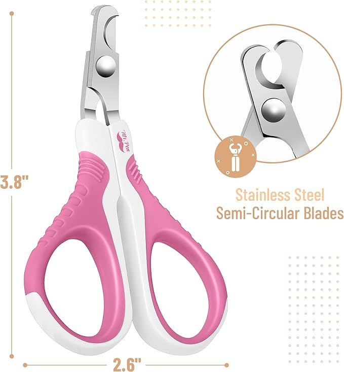 Mr. Pen- Cat Nail Clipper, Stainless Steel, Professional Sharp Cat Claw Trimmer for Small and Medium Cats, Pet Nail Clipper with Sturdy Non Slip Handle