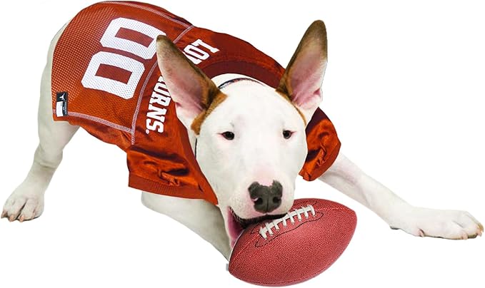 Pets First NCAA College Texas Longhorns Mesh Jersey for DOGS & CATS, X-Small.Licensed Dog Jersey with your Favorite Football/Basketball College Team