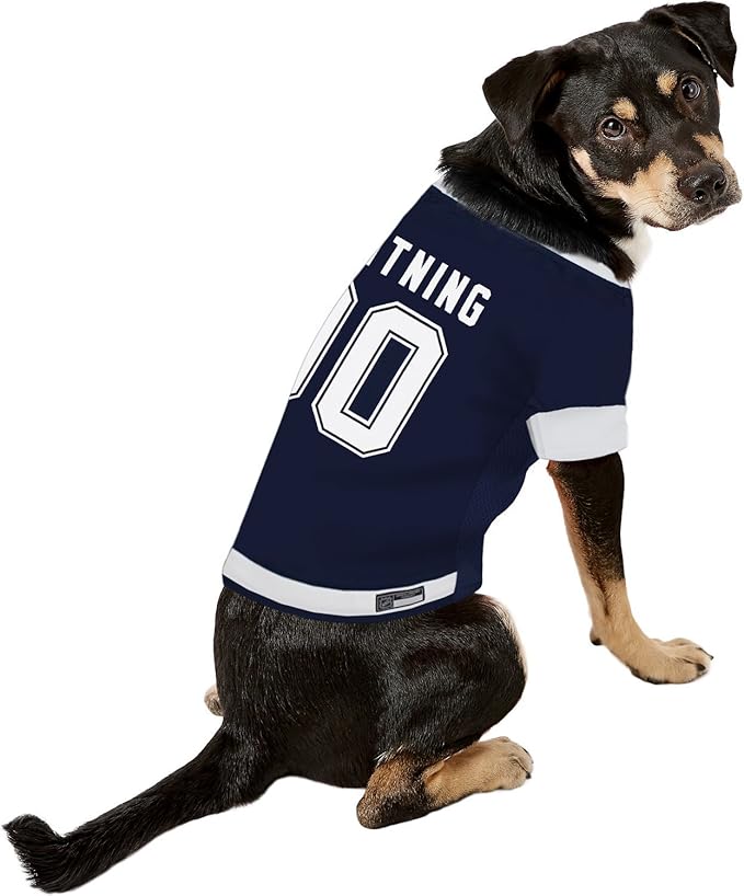 NHL Tampa Bay Lightning Jersey for Dogs & Cats, X-Small. - Let Your Pet Be A Real NHL Fan!