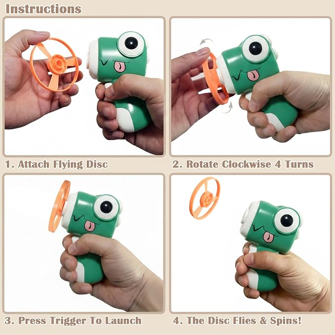 Interactive Cat Toy Fetch Launcher | Includes 8 Soft Discs for Indoor Cats | One-Press Easy Launch Cat Hunting Toy to Relieve Boredom | Ideal for Kittens and Adult Cats, Green