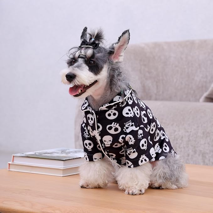 CuteBone Two-Leg Velvet Pet Pajamas Girl Dog Clothes - Soft, Cozy, and Stretchy Boy Pjs for Small, Medium Dogs and Cats Winter Sleepwear Apparel LTP04S