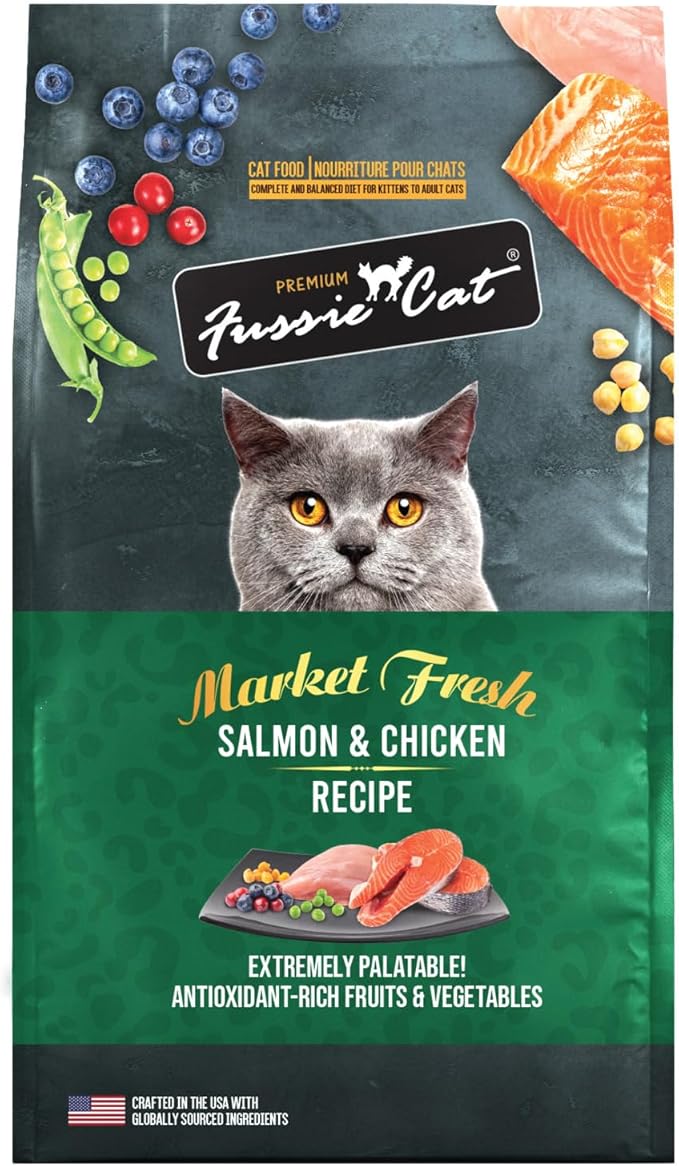 Fussie Cat Market Fresh Salmon & Chicken Recipe, Dry Cat Food, 3.5lb Bag