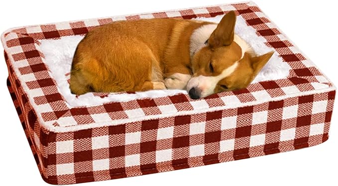 Washable Dog Bed,Soft Pet Calming Sleeping Nest Furniture | Pet Bed for Puppy and Kitten with Anti-Slip Bottom,for Living Room Crate Interior Bedroom Home