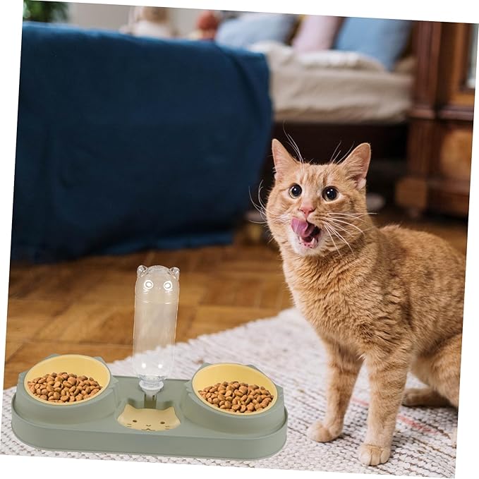 Automatic Pet Feeder Dog Food Dispenser Portable Water Bowl Bite-Resistant Compact Style