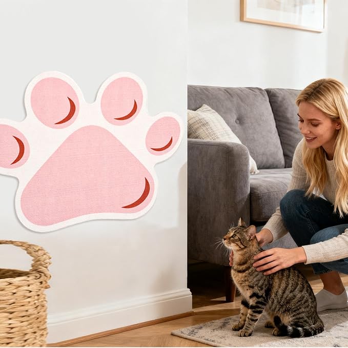 Cat Scratcher | Self-Adhesive Scratching Furniture Protector - Funny Cat Scratch Wall Pad | for Climbing Indoor Pet Couch Bed Carpet Door Floor Home Decor Protection