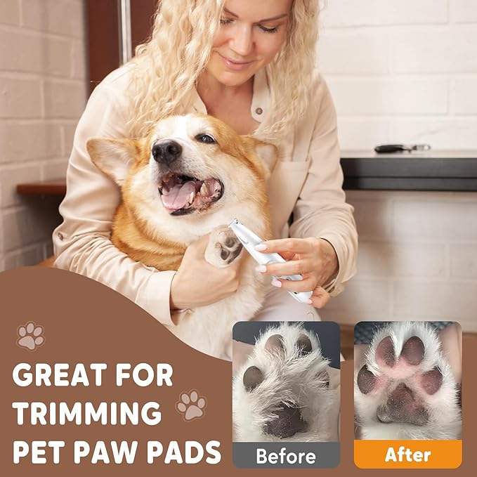 Pet MicroPrecision Trimmer, 2026 New Rechargeable Pet Trimmer, Waterproof Dog Hair Clipper for Home Use, Multifunctional Cordless Pets Clipper for Pets Owners (2)