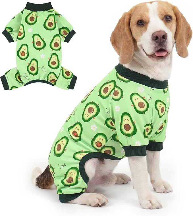 XPUDAC Dog Pajamas for Small Medium Dogs Girl Boy Cute Comfy Puppy Pjs Doggie Clothes Cat Pet Jammies Outfit, 213-2XL