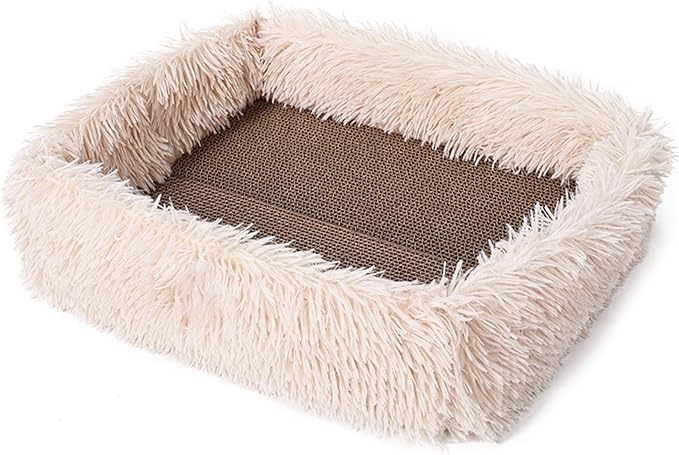 Corrugated Paper Pet Bed for Indoor Cats Easy to Use Furniture for Boredom Home Entertainment Scratcher