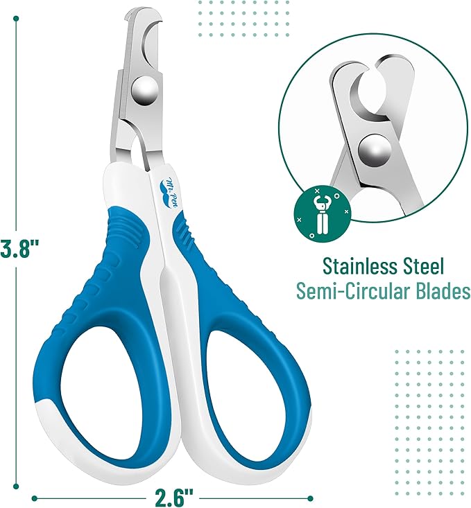 Mr. Pen- Cat Nail Clipper, Stainless Steel, Professional Sharp Cat Claw Trimmer for Small and Medium Cats, Pet Nail Clipper with Sturdy Non Slip Handle
